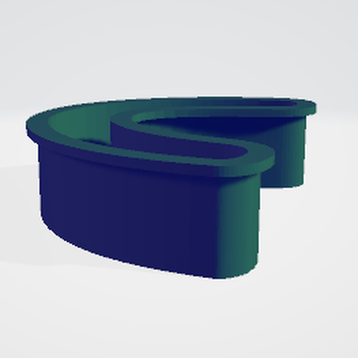 Rainbow-shaped cookie cutters 3D model