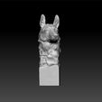 DOGGGG1.jpg Dog head -German Shepherd head -German Shepherd decorative - German Shepherd decoration - German Shepherd on desk 3d model for 3d print