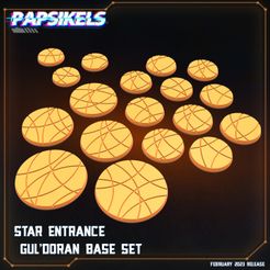 720X720-base-star-entrance-set.jpg 3D file STAR ENTRANCE BASE SET・Design to download and 3D print