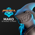 MAKO-Brawlhalla-by-Polydraw3D.png Mako bust - Brawlhalla Fan Art