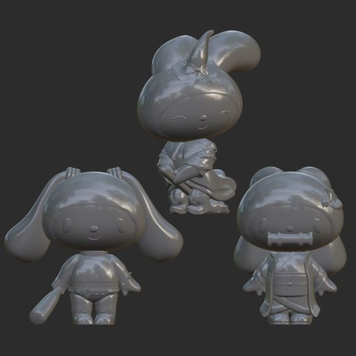 🧙‍♀️ MY MELODY PACK II Witch - Harley Quinn - Nezuko・ 3D