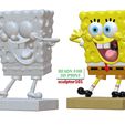 SpongeBob-SquarePants-pose-1-6.jpg SpongeBob SquarePants fan art 3D printable model