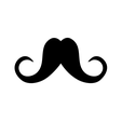 bigote1.png Set of Mustaches and Cutting Mustaches for Father's Day cookie cutter - Set of Mustaches and Cutting Mustaches for Father's Day cookie cutter