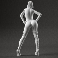 1nude-a.jpg STL-Datei Frauenfigur bekleidet und unbekleidet・3D-druckbares Modell zum herunterladen