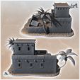 3.jpg Desert house with palm trees and staircase to roof (6) - Canyon Sandy Landscape 28mm 15mm RPG DND Nomad Desertland African