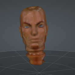 th1.png Файл OBJ Тор в стиле Mego с вырванными волосами Голова・Модель для загрузки и 3D печати
