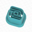 rhombus1.jpg geometric cutter for polymer clay in 2 dimensions in the shape of a rhombus