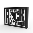 untitled.13.png QUEEN WE WILL ROCK YOU LUMINARIA - LIGHTBOX