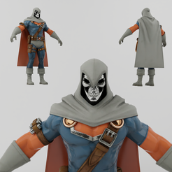 Portada.png OBJ file Taskmaster Lowpoly Rigged・3D printer model to download