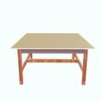 0_00002.jpg TABLE 3D MODEL - 3D PRINTING - OBJ - FBX - MASE DESK SCHOOL HOUSE WORK HOME WOOD STUDENT BOY GIRL
