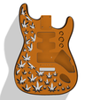 orange.png Cannabis Leaf Fender Stratocaster Standard Body