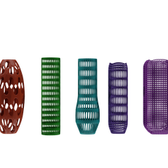 2.png Archivo STL 7 Floreros con agujeros para el hogar・Modelo imprimible en 3D para descargar, AKSRR