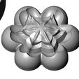 Mold-Corolla-Florentine-rosette-09.jpg Mold Corolla flower Florentine rosette onlay relief 3D print model