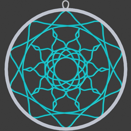 EARRINGS_MANDALA_3 3D model