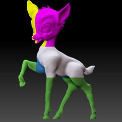 ewcewecwec.jpg Download file bambi deer 3D print model • 3D print design, artist_mohamad_abdalla