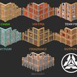 Compatible-building-and-biomes-Kickstarter-Damocles.jpg Damocles kickstarter modular industrial buildings sample