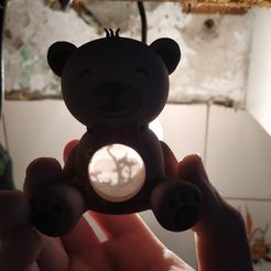 osito.jpg Teddy bear with lithophony and 3d leftovers