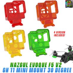 Nazgul-Evoque-F5-V2-Gopro-Hero-11-Mini-30-Degree-1.jpg iFlight Nazgul Evoque F5 V2 HD Gopro Hero Mini 11 30 Degree Mount