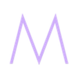 M.STL Alphabet and numbers 3D font "Geo