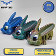 78.png ARTICULATED BUNNY MFP3D - PAMPAM - THUMPER -NO SUPPORT - PRINT IN PLACE - SENSORY TOY-FIDGET