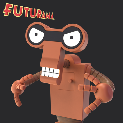 🤖 ROBERTO FUTURAMA ROBOT・ 3D File for 3D printing・Cults