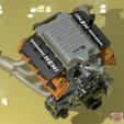 Hellcat_Render_6.jpg STL file DODGE SRT HELLCAT - ENGINE・3D printing template to download