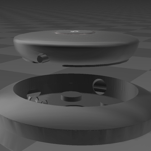 Logitech Rally Mic Pod Microphone Stand Stand Tabletop Microphone Stand 3D model