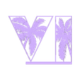 main frame.stl GTA 6 Grand Theft Auto VI logo Stand Decor