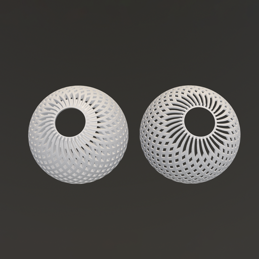 01.png Decorative Lattice Lampshade – Geometric Dome Light Shade 3D Model for an E27 base
