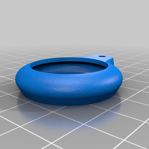 Airtag TPU keychain case with solid base 3D model