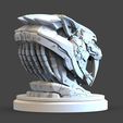 2.537.jpg Robotic Saber-Tooth Tiger Head STL – Mecha Smilodon Sculpture 3D Print Model | Sci-Fi Animal Bust