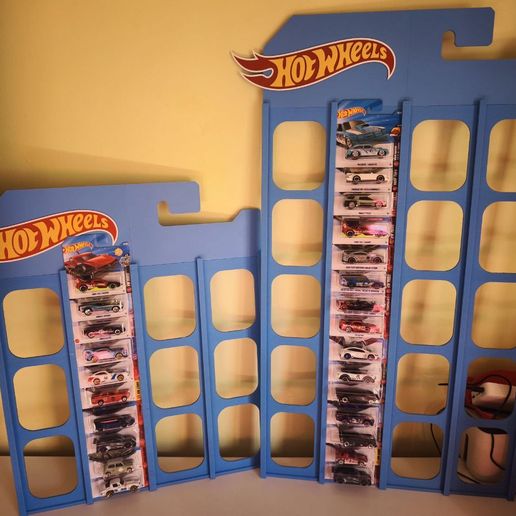 WALL DISPLAY FOR 40 OR 60 HOT WHEELS CARS / EXPOSITOR DE PARED PARA 40 O 60 COCHES HOT WHEELS