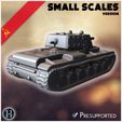 6.jpg KV-1 M1940 E ekranami (version réduite) - Armée soviétique WW2 Second Monde Front de l'Est Ostfront RPG Mini Hobby