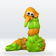 Wormo1.png Wormo The Amazing Digital Circus 3D Model Stl file 3mf Multicolor No support Fanart