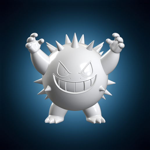 Shadow Ball Gengar 3D Print Model