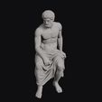 Seated_Eros_0001.jpg Eros Seated Bearded Muscular Figure With Drapery Statue