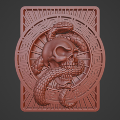 1.png Archivo STL Cráneo de serpiente・Plan de impresión en 3D para descargar