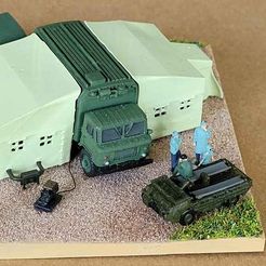 Diorama4.jpg Free STL file GAZ66 - AP-2 Mobile hospital (1-160)・3D printing model to download