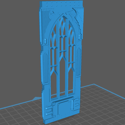 StandardWallSectionFront.png STL file Imperial Sector Wall Section (w/ separate Window Frame)・Model to download and 3D print, DarkwingEagle