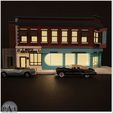0011.jpg 3D file BACK TO THE FUTURE INSPIRED- LOU'S CAFE 1/64 SCALE - HOT WHEELS COMPATIBLE・3D printing design to download