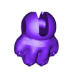 foot_front_right_v2.stl Free STL file The Fabled Hare (A 3D Printed Ball-jointed Doll)・3D printable object to download