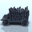 2.jpg Wooden cart on wheels with barrels 1 - Hobbit Dark Age Medieval terrain