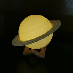 IMG_20210106_144930.jpg Archivo STL Réplica de Saturno 100%. Lámpara Saturno.・Plan de impresión en 3D para descargar