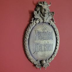 Haunted Mansion 3D Printable Plaque