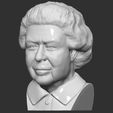 3.jpg Queen Elizabeth II bust 3D printing ready stl obj