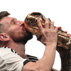 messi-copa.png 3MF-Datei Messilueta・Modell zum Herunterladen und 3D-Drucken