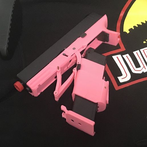 "FLOCK" Airsoft Folding Glock G19 gen3 GBB [WE] - 3D model önizlemesi