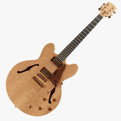 search.png STL file Guitare électrique Gibson ES-335・3D printer design to download