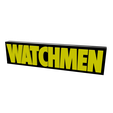 1.png 3D MULTICOLOR LOGO/SIGN - Watchmen