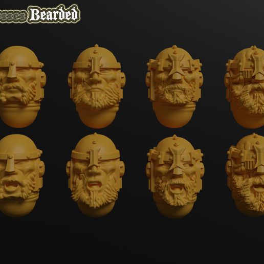 Star Templars Bosses Bearded 3D model